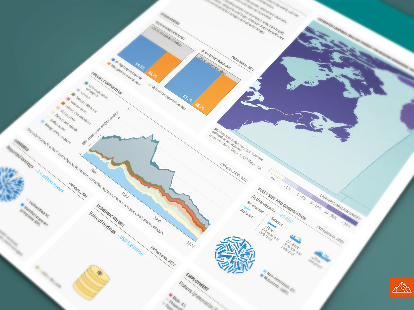 Review of the state of world marine fishery resources 2025, Infographic 1